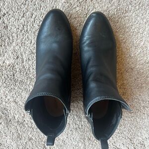 Lucky brand round toe ankle booties
